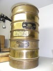 Vintage SPB malted barley sieves to test the brewing malt grinding process (size and quality of ground malt)